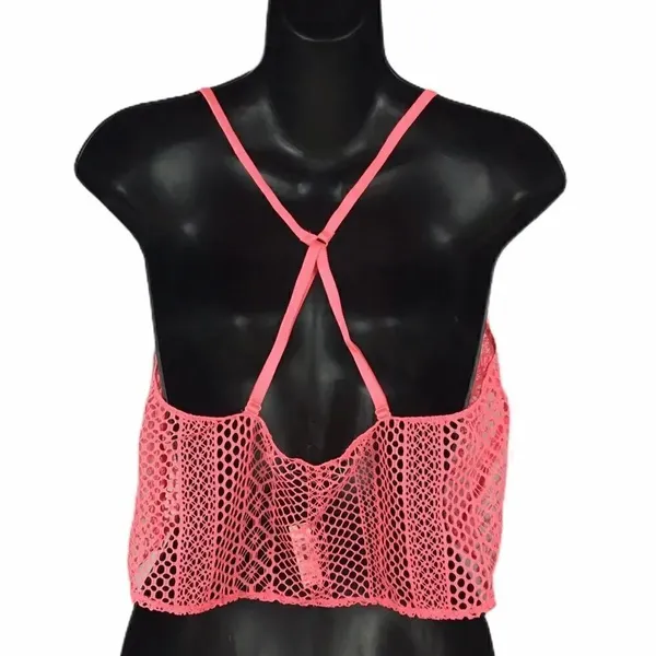 Victoria secret Pink t-back flounce crochet tank - Image 3