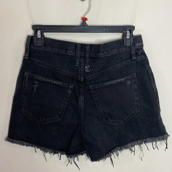 Free People Makai Cutoff Jean Shorts in Washed Black size 25 - Image 3