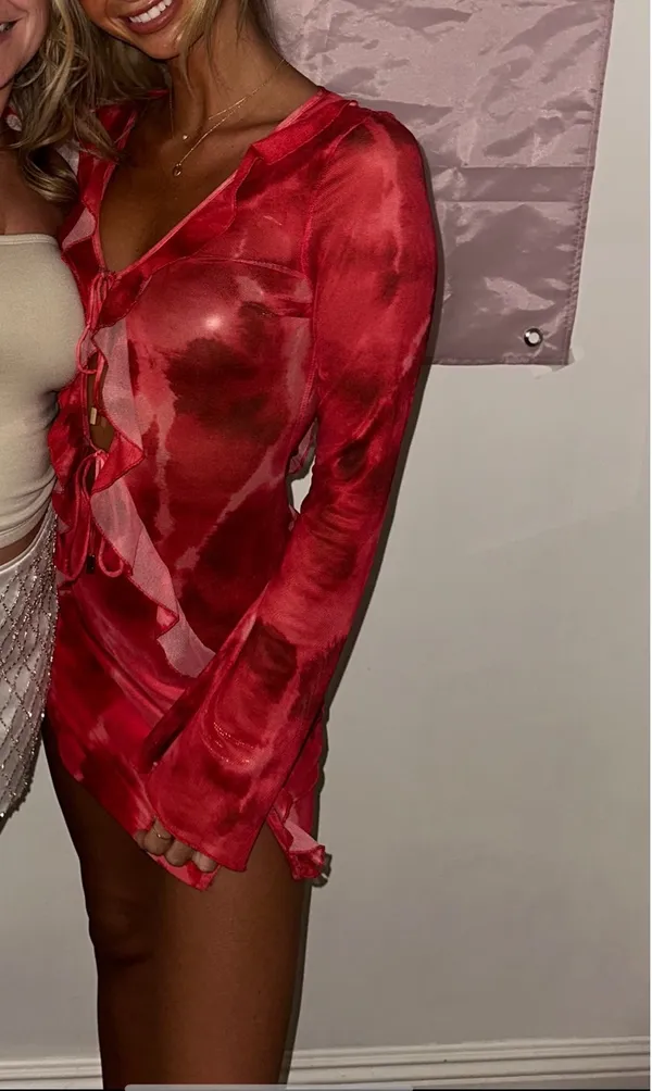 Outcast dress Red - Image 2