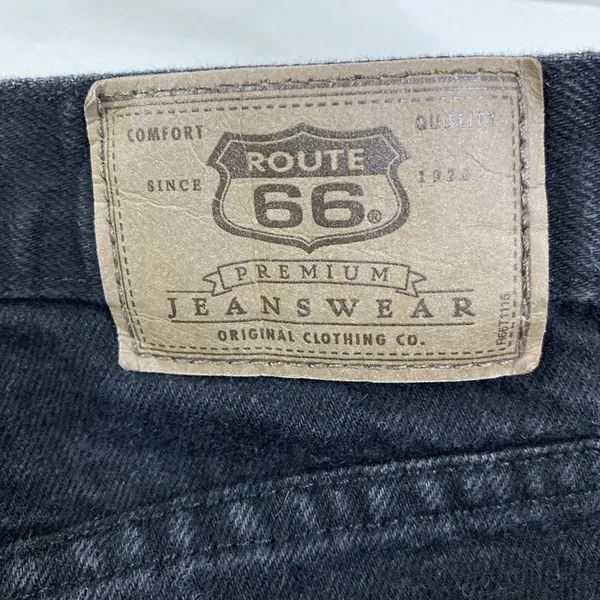 Route 66 Jeans Womens Black Relaxed Fit High Waist Denim Pants Casual *FLAW* GUC - Image 7