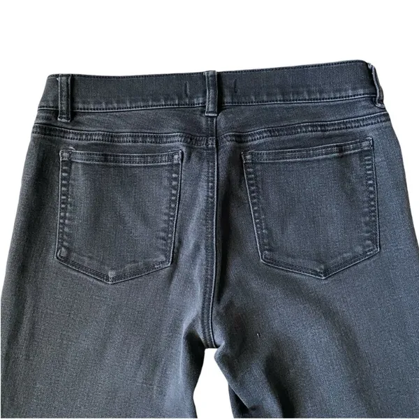 White House Black Market women's size small black slim leg black denim jeans - Image 4