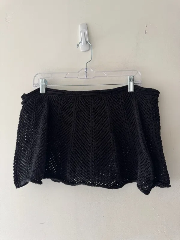 Free People Beach Open‎ Knit Black Fuego Sweater Skirt - Image 5