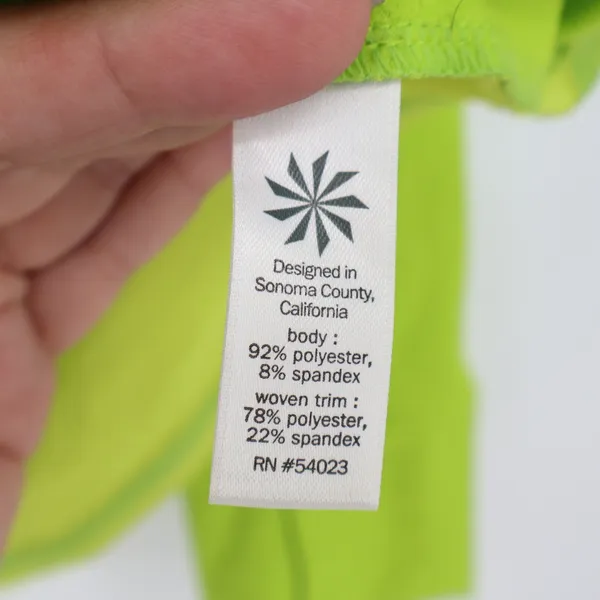 Athleta Pullover Women XL 1/4 Zip Lime Green Thumbhole Activewear Good - Image 3