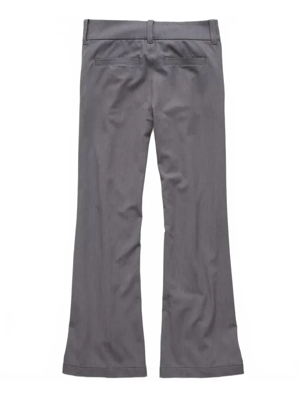 AE Short Stretch Low-Rise Flare Trouser American Eagle NWT Gray Marl Size 14S/32 - Image 5