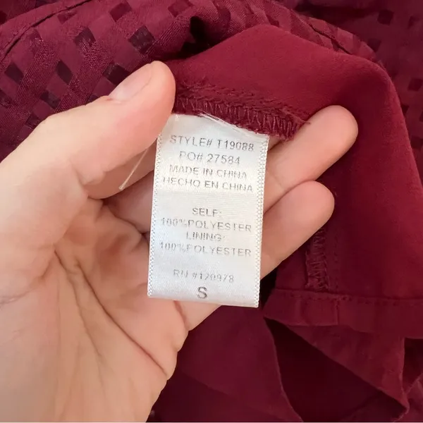 Metro Burgundy Blouse - Image 8
