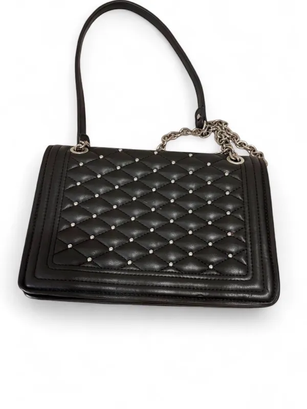 Zara Black Quilted Studded Chain Crossbody Bag - Image 3