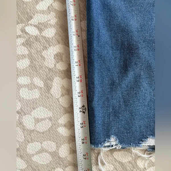 American Eagle Outfitters High Rise Blue Jeans - Image 6