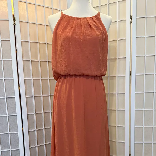 Burnt Orange Maxi Dress, size M Size M - Image 2