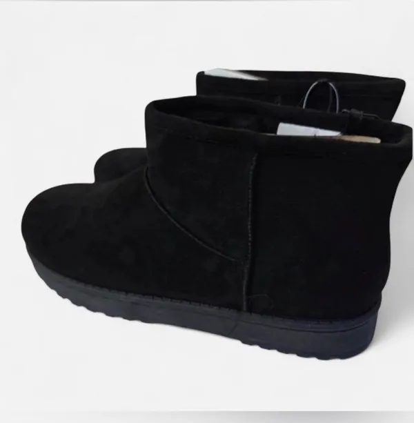 Arizona Jean Co. Women's 'AZ Slater' Black Faux Suede Faux Fur Ankle Boots Size 11M 👢 - Image 3