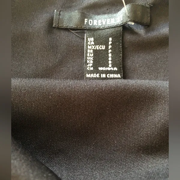 Forever 21 Black and Silver Sequins Mini Dress US Size Small - Image 2