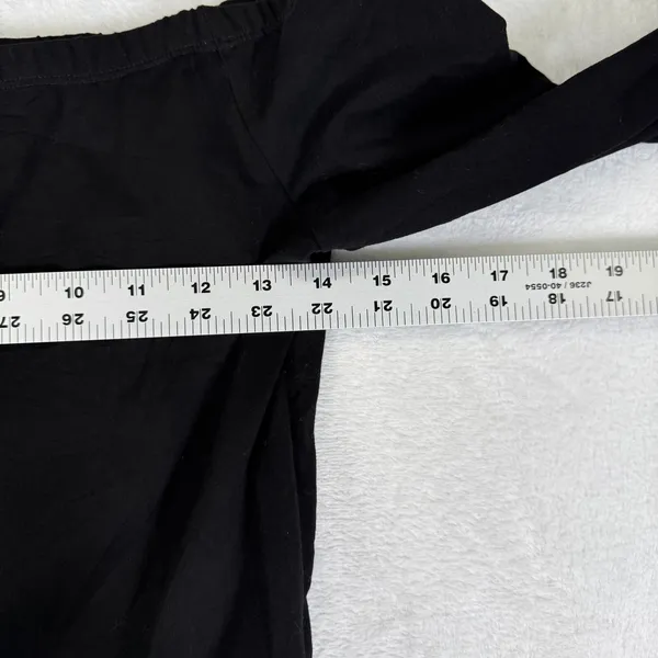 Tuckernuck Womens Black Off the Shoulder Long Sleeve Tiered Maxi Dress Size M - Image 4
