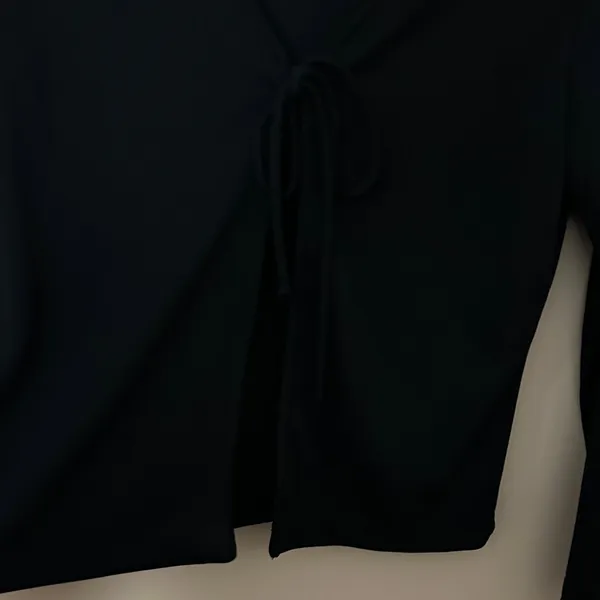 MK Knits Black Long Sleeve Top Size M - Image 2