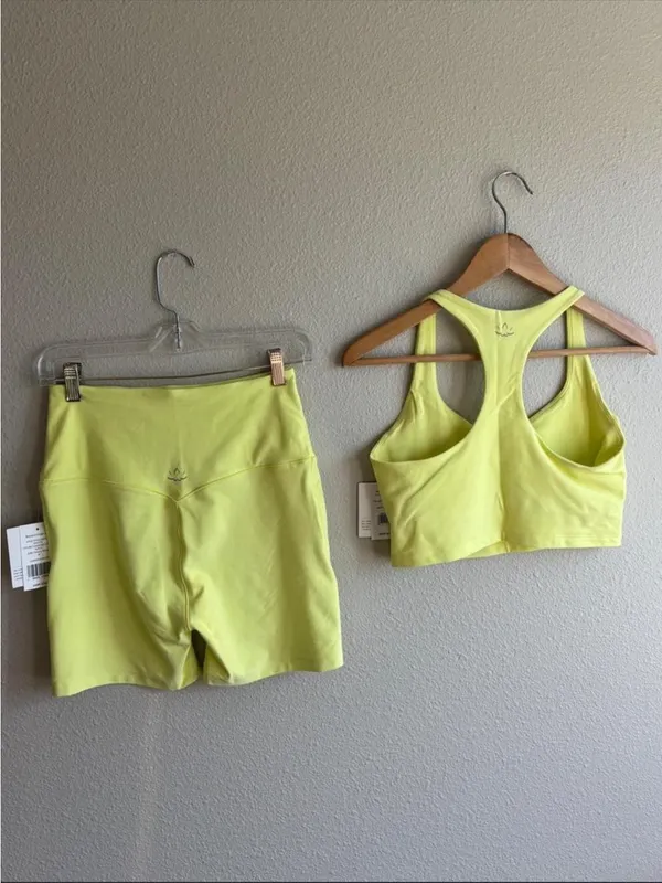 NWT Crop Tank & High-Waist Shorts Set - Image 2