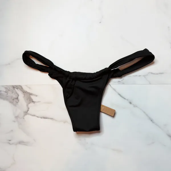 NWT Skims Signature Swim Ruched Thong Bikini Bottom - Image 4