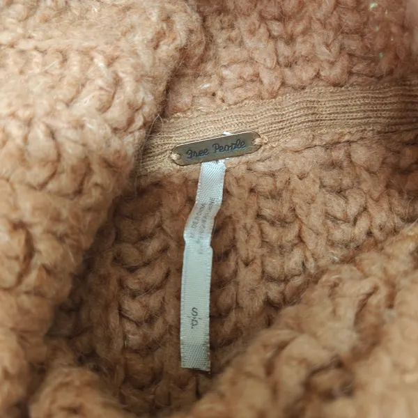 Free People Fluffy Fox Turtleneck Pullover Sweater Size S‎ - Image 5
