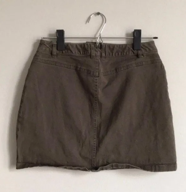 Forever 21 Green Denim Mini Skirt - Image 5