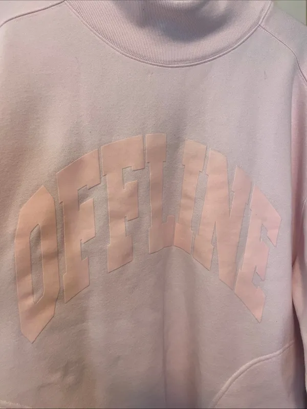 Offline by aerie Pink Mock Neck 'OFFLINE' Pullover - Image 2
