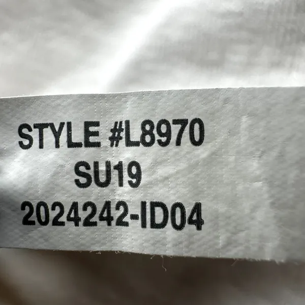 Madewell Audio Knot-Front Tank Top Slim Fit High Neck Stretch Bright Ivory M - Image 5