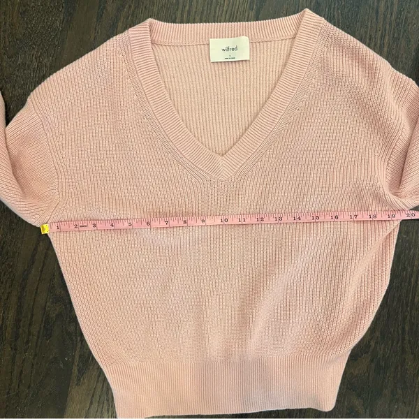 Wilfred Soft Pink V-Neck Sweater - Image 8