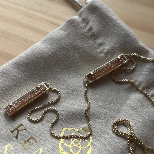 Kendra Scott Lily y Necklace with Pink Druzy Accents - Image 4