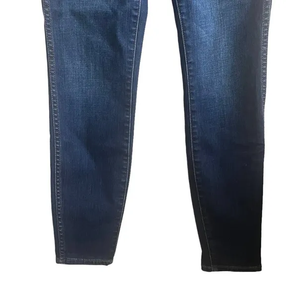 Madwell Jeans Women Blue Skinny‎ Leg Zipper/Button Closure 5 Pocket Denim - Image 4