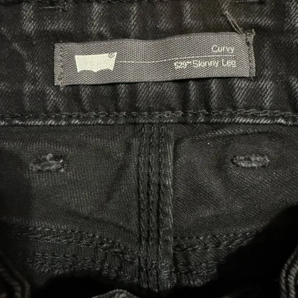 Levi’s Womens Curvy 529 Skinny Leg‎ Black Jeans Sz 28 minimalist style y2k denim - Image 4