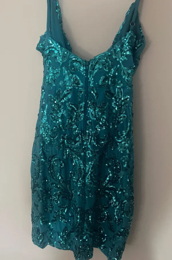 Windsor Blue/Teal Sequin Dress - Image 2