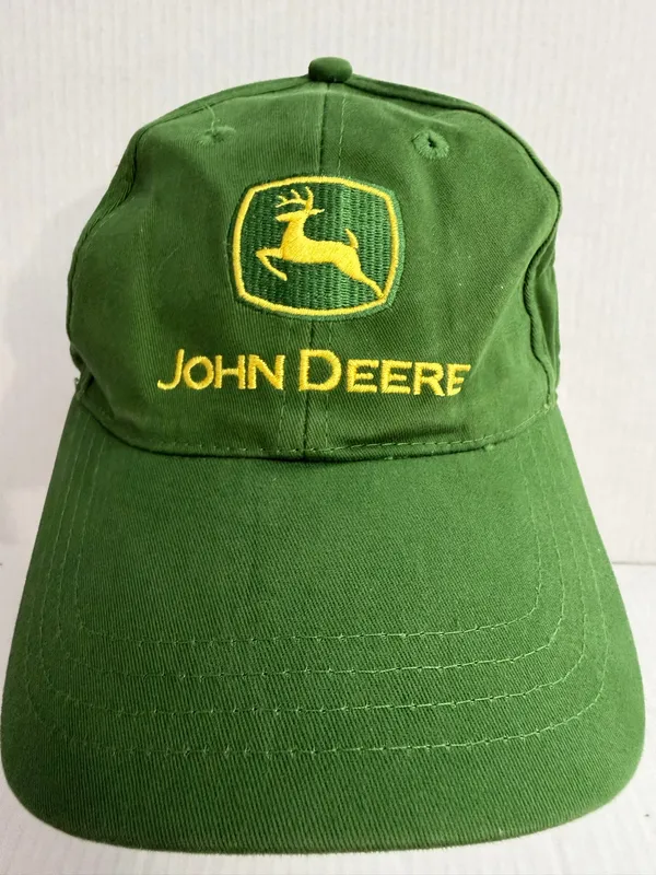 Cary Francis John Deere Green Baseball Cap with Yellow Logo - Image 2