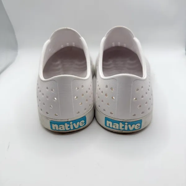 Native Jefferson Adult Unisex Shoes, Shell White/Shell White, W7/M5 - Image 4