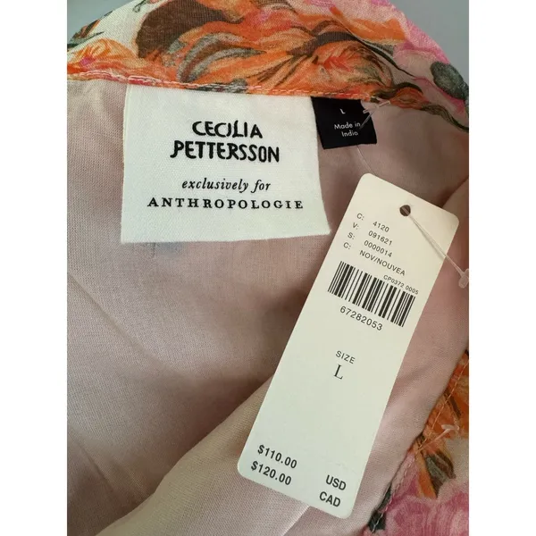 NWT Cecilia Pettersson for Anthropologie Floral Mini Skirt Size Large - Image 8