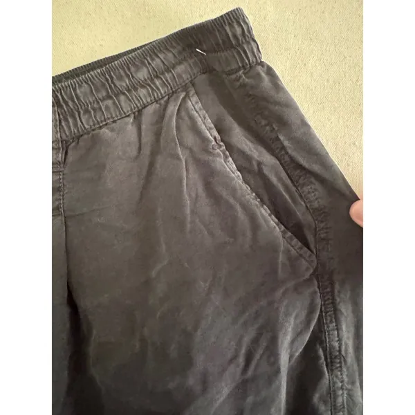 Aerie XL Lyocell Relaxed Pants Washed Black Elastic Waist MSRP $55 - Image 7