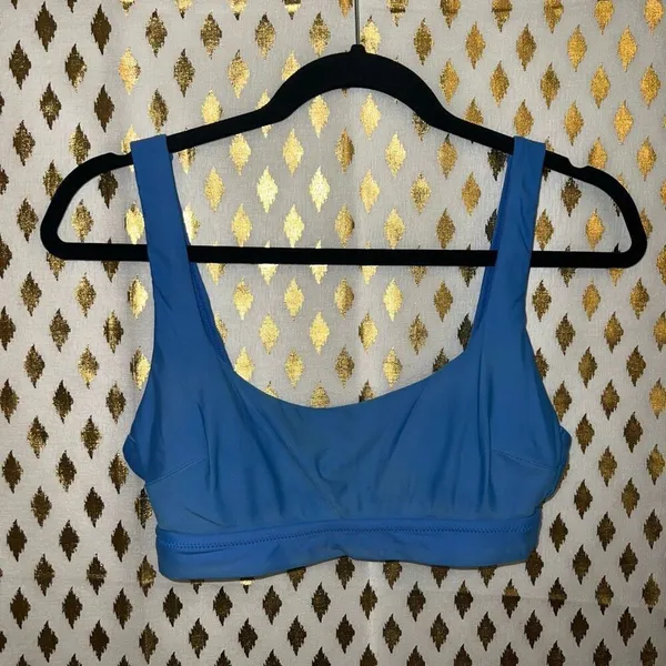 Aerie bra bralette scoop bikini top blue size S - Image 3