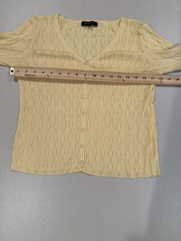 Beulah Cardigan Women Medium Stretch Cottage Academia Collegiate Travel Coastal - Image 3