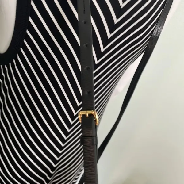 Black Leather Ralph Lauren Crossbody - Image 4
