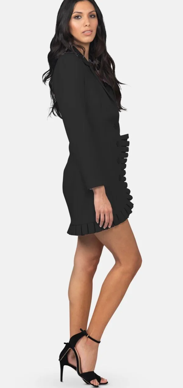 Bebe Pleated Blazer Dress - Image 3