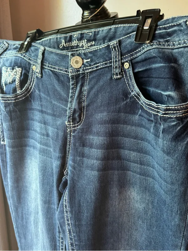 Amethyst embellished bootcut jeans 14 - Image 4