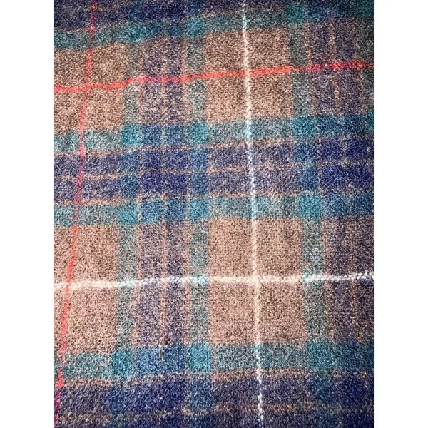 Pendleton Scarf Vintage‎ Made in USA Brown Tartan Plaid 100% Virgin Wool Unisex - Image 4