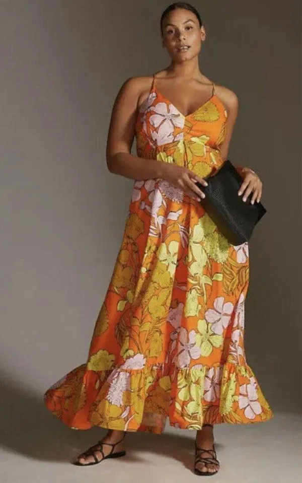 Anthropologie Plenty by Tracy Reese Floral Maxi Dress Size L. - Image 4