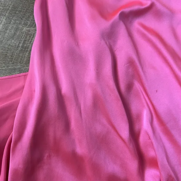 Amanda Uprichard Silk Pink Marrone Dress Size Medium - Image 2