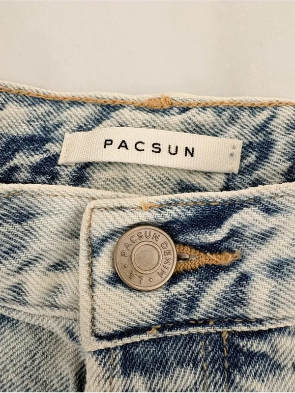 PacSun los angeles graphic jeans acid wash Skelton dreamland 28 - Image 4