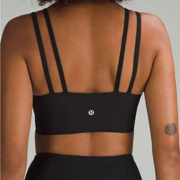 Lululemon Like a Cloud Strappy Longline Ribbed Bra Sz. 2 - Image 3