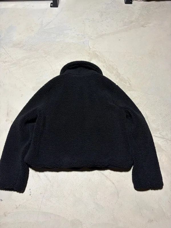 ZARA Black teddy Sherpa Jacket small - Image 10
