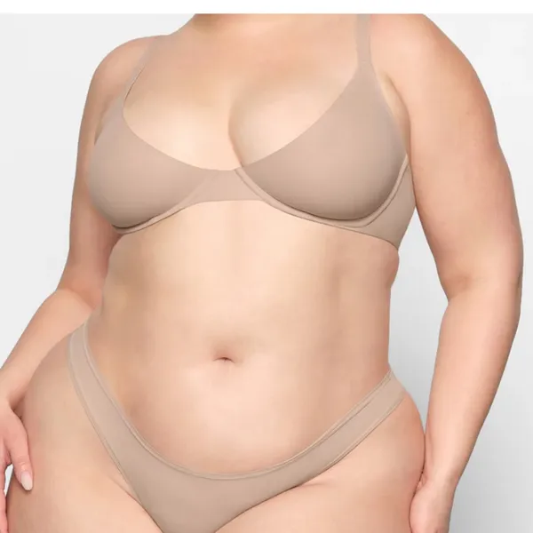NWT SKIMS Fits Everybody Scoop Plunge Bra‎ BR-UWR-1997 MICA size 32DD - Image 3