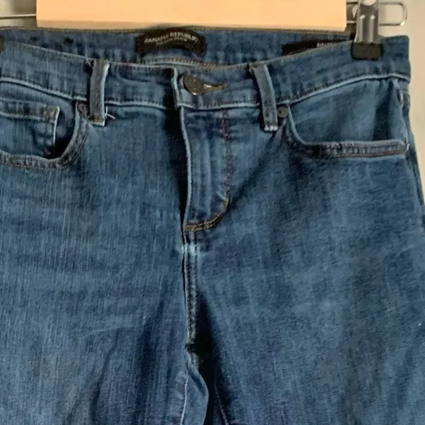 Banana Republic Girlfriend Classic Blue Jeans 26 - Image 6
