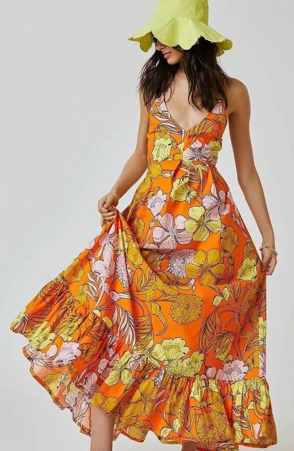 Anthropologie Plenty by Tracy Reese Floral Maxi Dress Size L. - Image 7