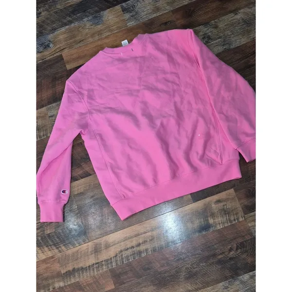 Barbiecore Champion Pink Crewneck Sweatshirt - Classic Large Pullover - Image 7