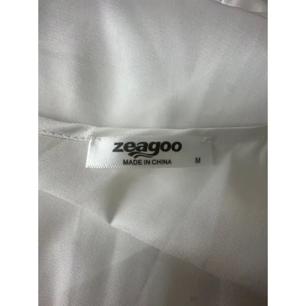 Zeagoo Cami Top Womens M Pink White Lace Trim Satin Lightweight 2‎ Pack Layering - Image 10