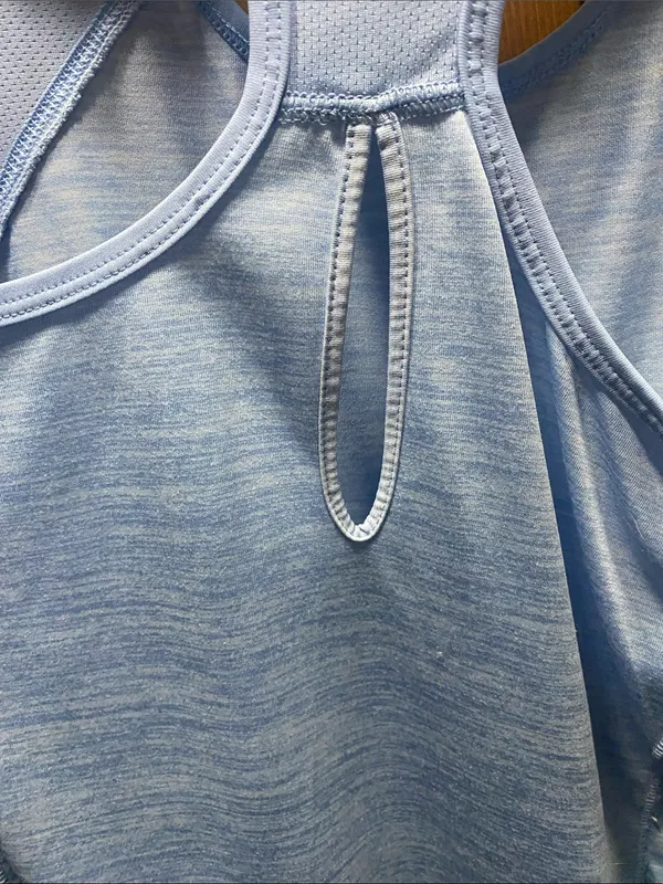 Layers Women’s Sky Blue Racerback Tank Top Sz Large - Image 4