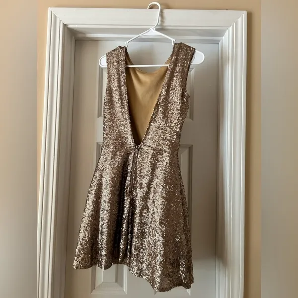 Tobi Sequin Mini Dress Small - Image 2