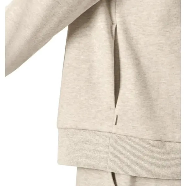 Mondetta Full Zip Fleece Heathered Oat Beige Sweater Medium NWOT - Image 11